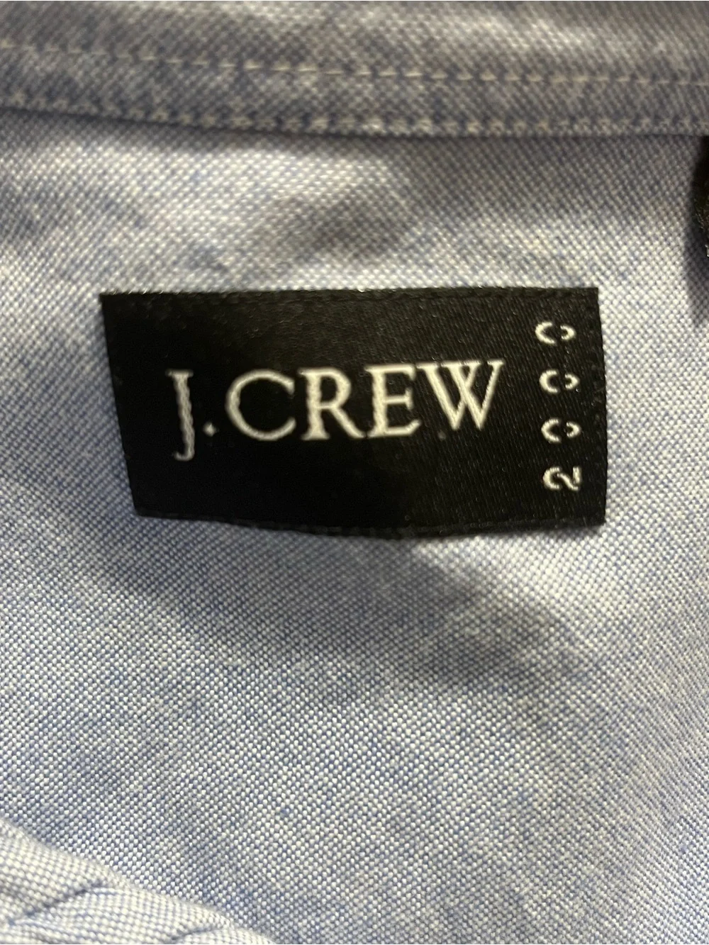 J.CREW Women's Long Sleeve Tuxedo Style Shirt Size L Blue Button Up